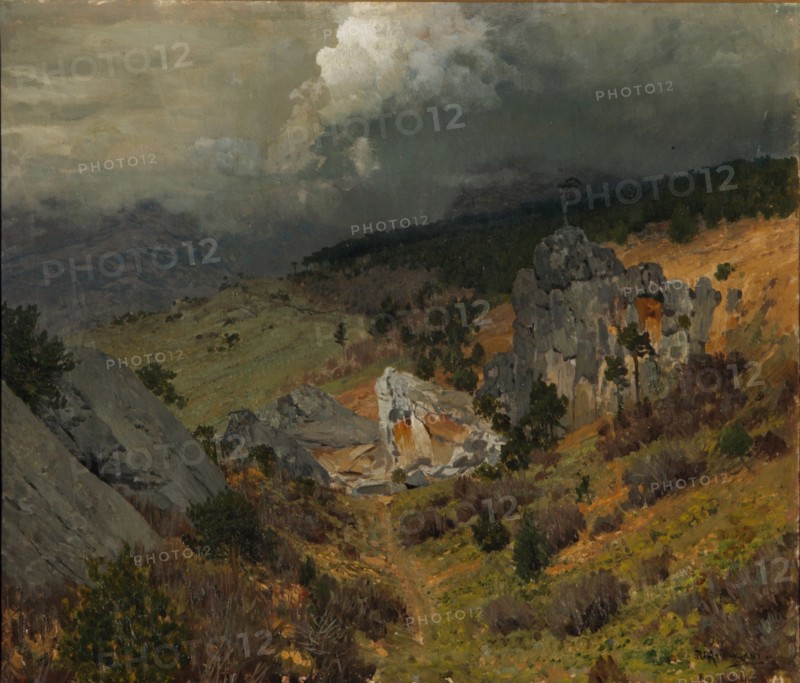 In the Crimean mountains, 1886. Artist: Levitan, Isaak Ilyich (1860-1900)