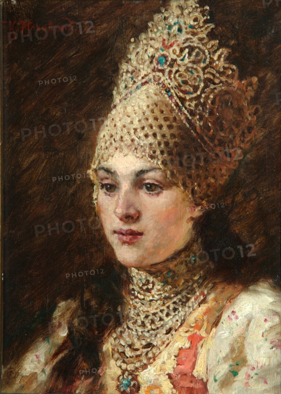 Boyar's Wife, 1890s. Artist: Makovsky, Konstantin Yegorovich (1839-1915)