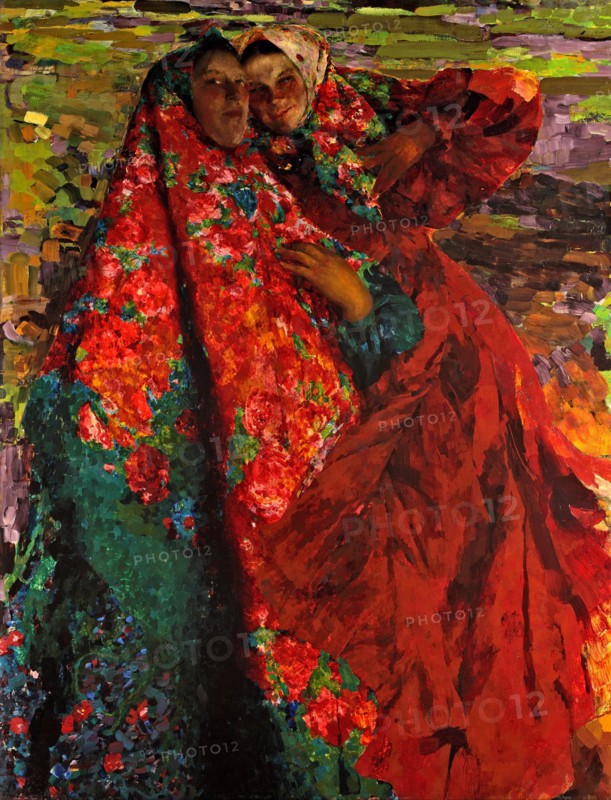 Peasant Women, 1905. Artist: Malyavin, Filipp Andreyevich (1869-1940)