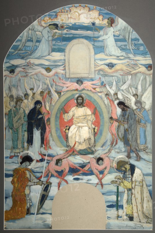 The Saviour Enthroned, 1905. Artist: Nesterov, Mikhail Vasilyevich (1862-1942)