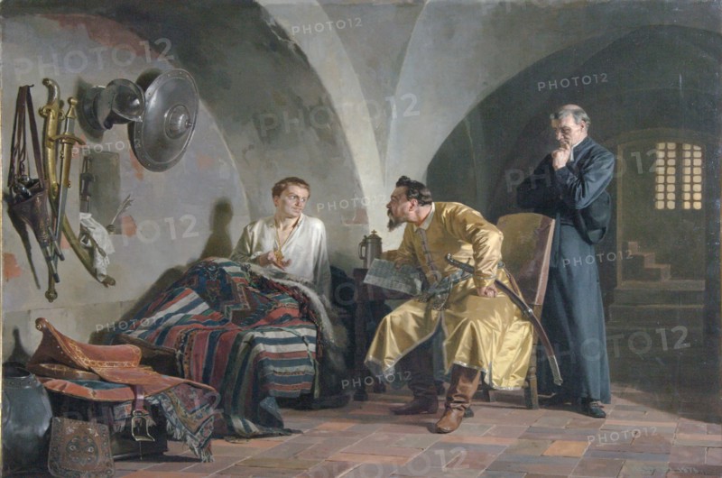 False Dmitry I in the Adam Wisniowiecki House, 1876. Artist: Nevrev, Nikolai Vasilyevich (1830-1904)