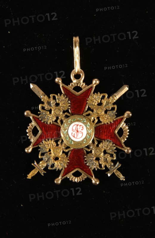 The Badge of the Order of Saint Stanislaus, Third Class. Artist: Orders, decorations and medals