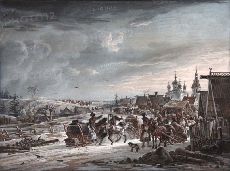 Winter, 1825. Artist: Orlowski, Alexander Osipovich (1777-1832)