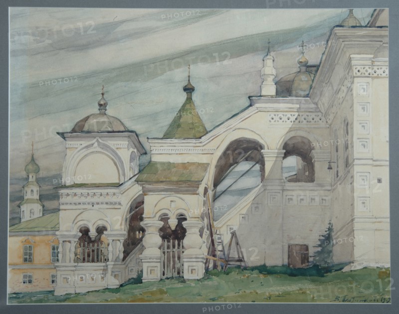 The Trinity Church in Solikamsk, 1909. Artist: Plotnikov, Vladimir Alexandrovich (1866-1917)