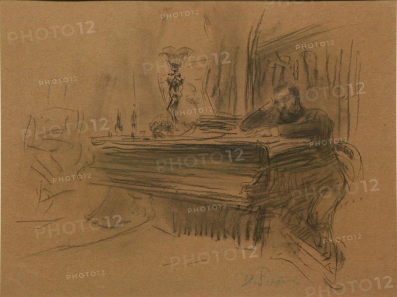 Portrait of the Composer Aleksey Fedorovich Kal, 1906. Artist: Repin, Ilya Yefimovich (1844-1930)