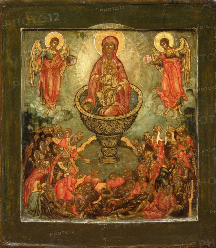 Theotokos Life-giving Spring, End of 17th cen.. Artist: Russian icon