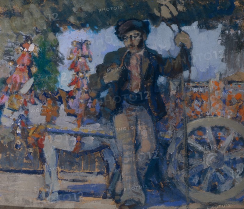 Giovanni Grasso, 1908. Artist: Sapunov, Nikolai Nikolayevich (1880-1912)