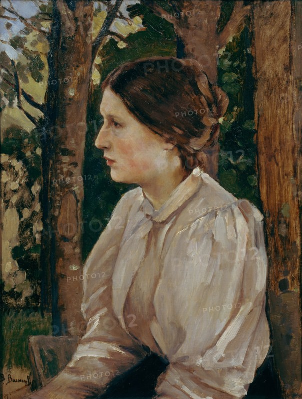 Portrait of Tatyana Viktorovna Vasnetsova, the Artist's Daughter, 1897. Artist: Vasnetsov, Viktor Mikhaylovich (1848-1926)