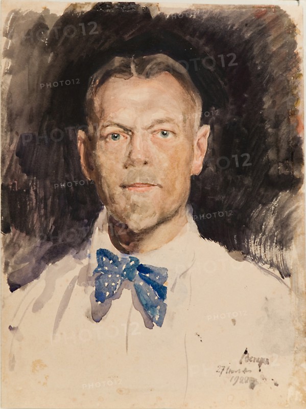 Self-Portrait, 1922. Artist: Vinogradov, Sergei Arsenyevich (1869-1938)