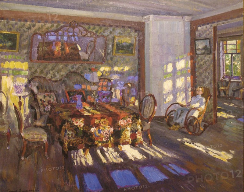 Sunlight through coloured Glass Windows, 1916. Artist: Vinogradov, Sergei Arsenyevich (1869-1938)