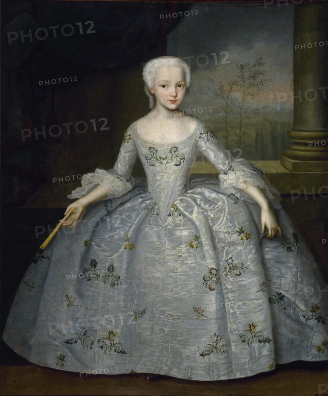 Portrait of Sarah Eleanore von Fermor, c. 1750. Artist: Vishnyakov, Ivan Yakovlevich (1699-1761)