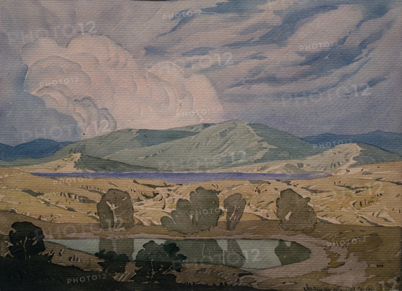 A cloud over the bay. Koktebel, 1925. Artist: Voloshin, Maximilian (1877-1932)