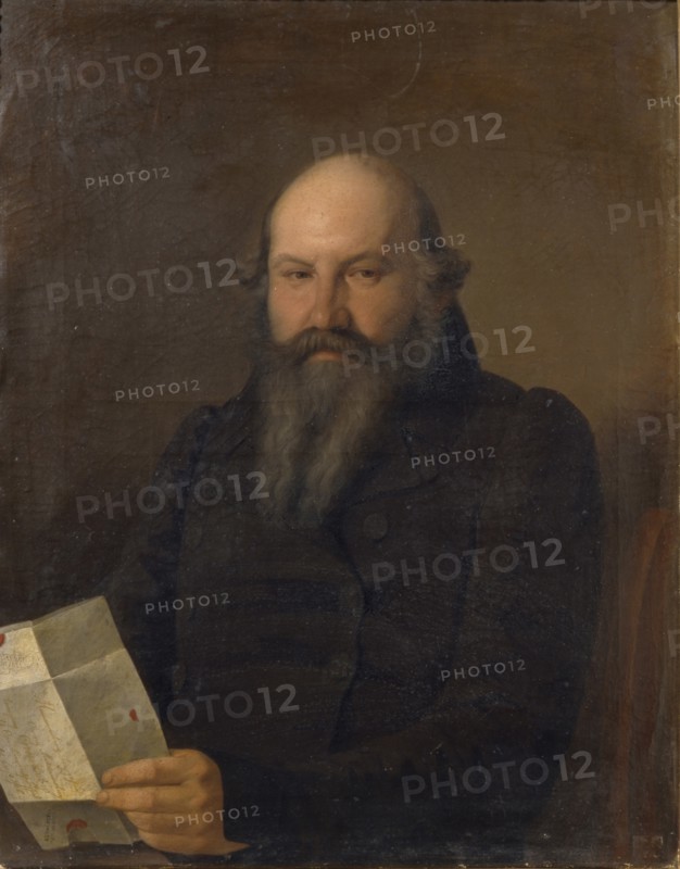 Portrait of Osip Mikhaylovich Senkov (1790-1851), 1836. Artist: Zaryanko, Sergei Konstantinovich (1818-1870)