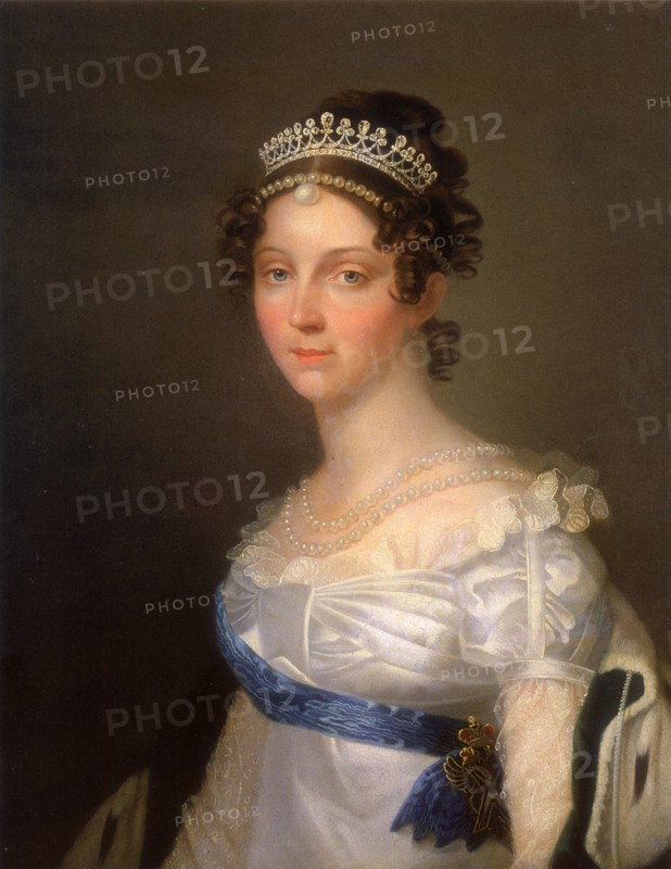 Portrait of Empress Elizabeth Alexeievna, Princess Louise of Baden (1779-1826), after 1806. Artist: Anonymous