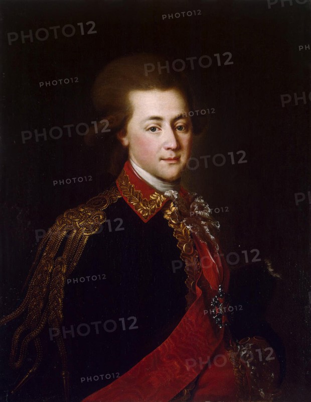 Portrait of the palace-aide-de-camp Alexander Lanskoy, the Catherine II' favorite, 1784. Artist: Anonymous