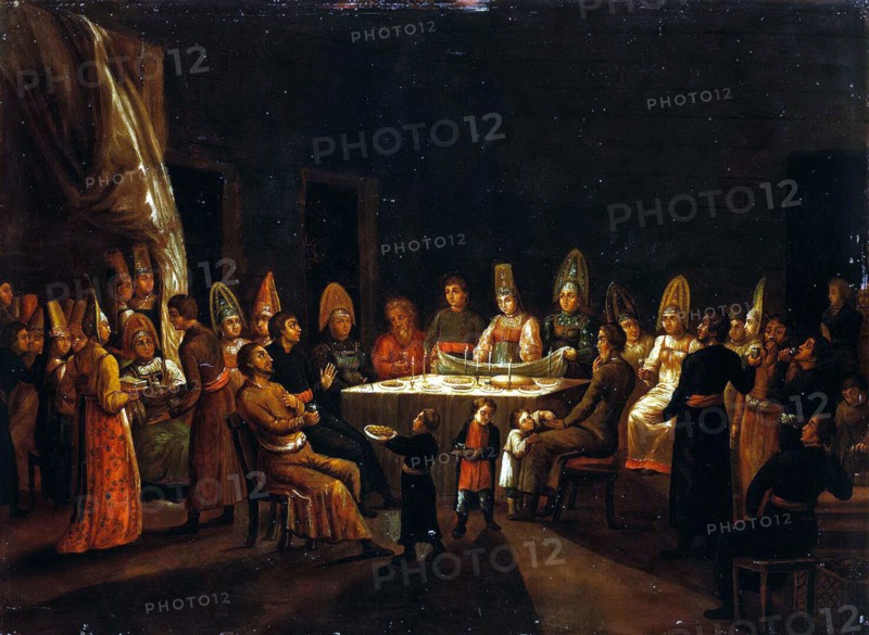 Wedding in a Merchant's House, First quarter of 19th cen.. Artist: Anonymous