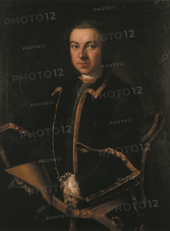 Officer of the guard, End 1720s. Artist: Anonymous