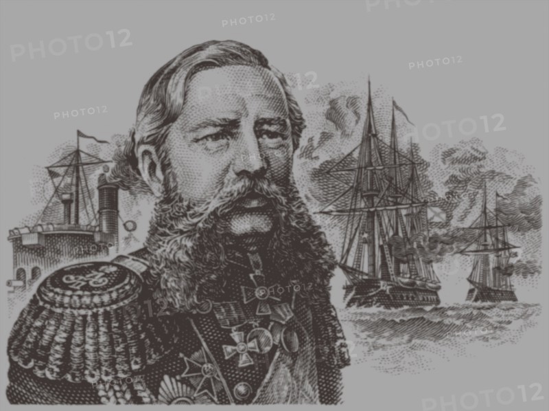 Portrait of the Admiral Grigory Ivanovich Butakov (1820-1882), 20th century. Artist: Anonymous