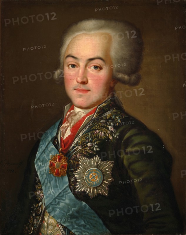 Portrait of Count Nikolai Petrovich Sheremetev (1751-1809), 1798. Artist: Argunov, Nikolai Ivanovich (1771-after 1829)