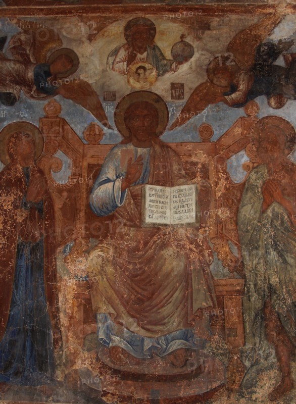Fresco in the Cathedral of Our Lady of the Sign, Novgorod, Early 18th cen.. Artist: Bakhmatov, Ivan Yakovlevich (active Early 18th cen.)