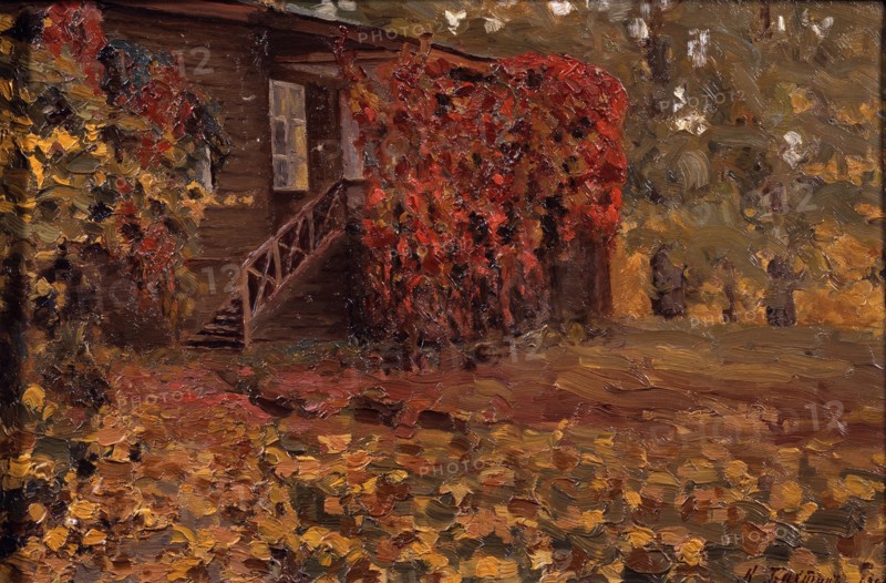 A deserted country house, 1909. Artist: Bakhtin, Konstantin Nikolayevich (1873-after 1928)