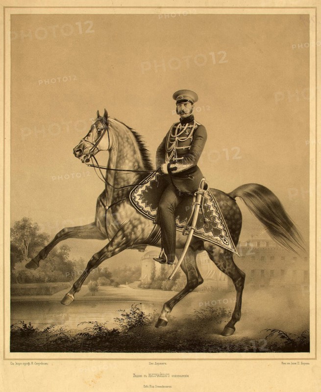 Portrait of Emperor Alexander II (1818-1881), 1860s-1870s. Artist: Borel, Pyotr Fyodorovich (1829-1898)