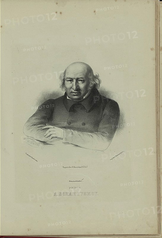 Portrait of the author Prince Alexander Shakhovskoi (1777-1846), 1860s. Artist: Borel, Pyotr Fyodorovich (1829-1898)