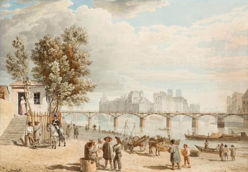 View of Paris. Artist: Briullov, Alexander Pavlovich (1798-1877)