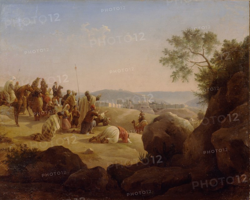 Pilgrims Before Jerusalem, 1831. Artist: Chernetsov, Nikanor Grigoryevich (1805-1879)