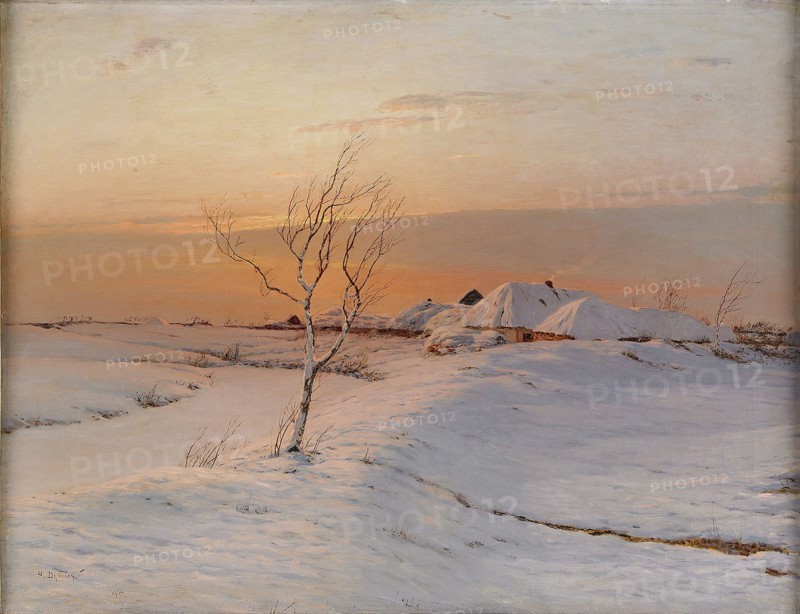 Winter Evening, 1895. Artist: Dubovskoy, Nikolai Nikanorovich (1859-1918)
