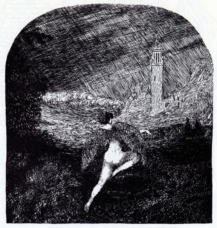 Romanticism. Symbolist magazine Vesy (The Balance), 1905. Artist: Feofilaktov, Nikolai Petrovich (1878-1941)