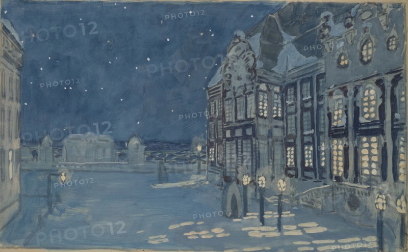 Winter Palace. Stage design for the opera The Ice House by A. Koreshchenko, 1901. Artist: Golovin, Alexander Yakovlevich (1863-1930)