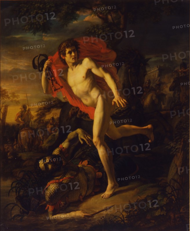 The heroic deed of a young Man in Kiev in the year 968, 1810. Artist: Ivanov, Andrei Ivanovich (1775-1848)