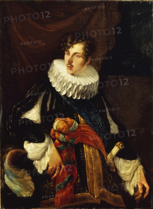 Portrait of Count Vasily Alekseevich Perovsky (1794-1857) in Spanish Costume of the 17th century, 1809. Artist: Kiprensky, Orest Adamovich (1782-1836)