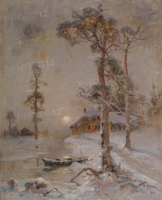 Winter Sunset, 1900. Artist: Klever, Juli Julievich (Julius), von (1850-1924)
