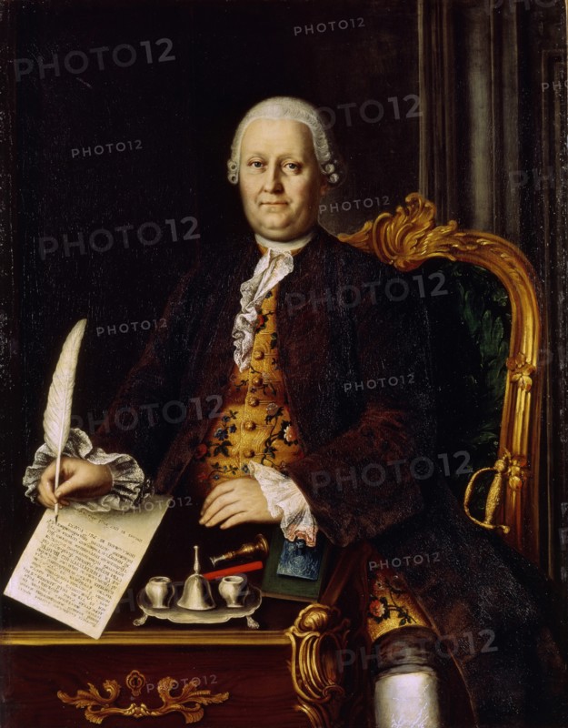 Portrait of Savva Yakovlevich Yakovlev (1713-1784), 1767. Artist: Kolokolnikov, Mina Lukich (1707-1775)