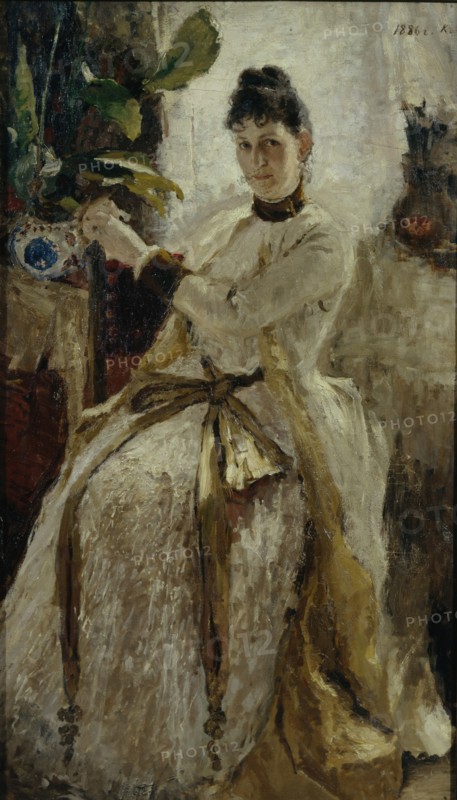 Portrait of Countess Sophia Nikolayevna Golitsyna, 1886. Artist: Korovin, Konstantin Alexeyevich (1861-1939)