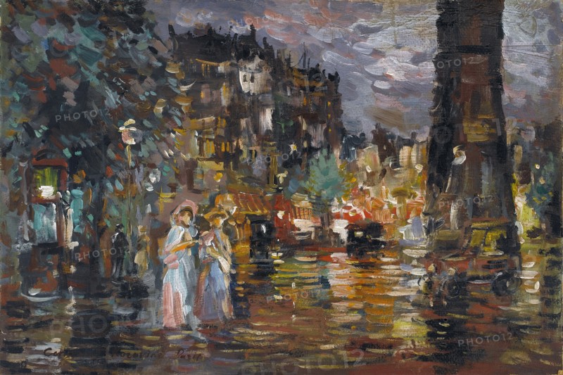 Paris. Artist: Korovin, Konstantin Alexeyevich (1861-1939)