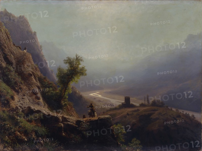 In the Caucasus Mountains, 1879. Artist: Lagorio, Lev Felixovich (1827-1905)