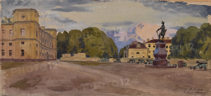 Gatchina Palace, 1924. Artist: Lanceray (Lansere), Nikolai Evgenyevich (1879-1942)