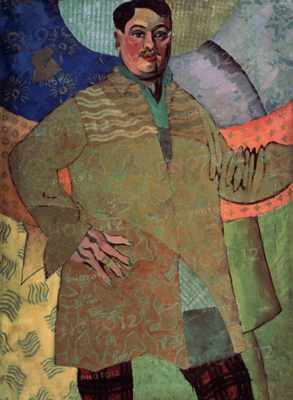 Self-portrait, 1915. Artist: Lentulov, Aristarkh Vasilyevich (1882-1943)