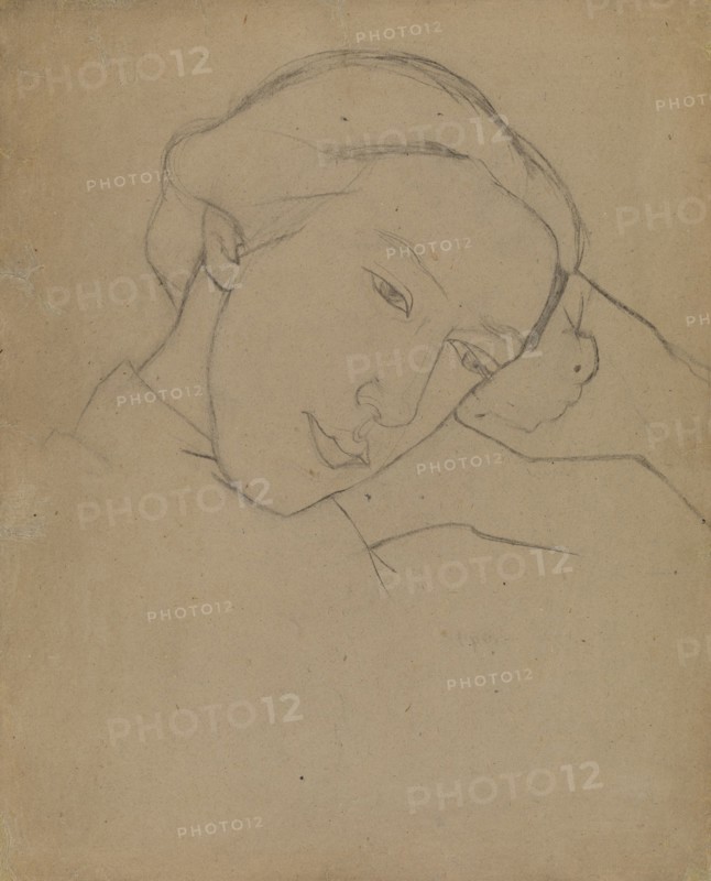 Self-Portrait, 1910s. Artist: Lermontova, Nadezhda Vladimirovna (1885-1921)