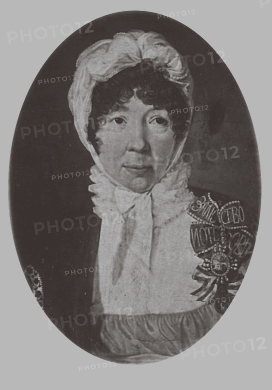 Portrait of Jelizaveta Palmenbach (1761?1832), 1870. Artist: Lushev, Andrey Mikhaylovich (1822-?)