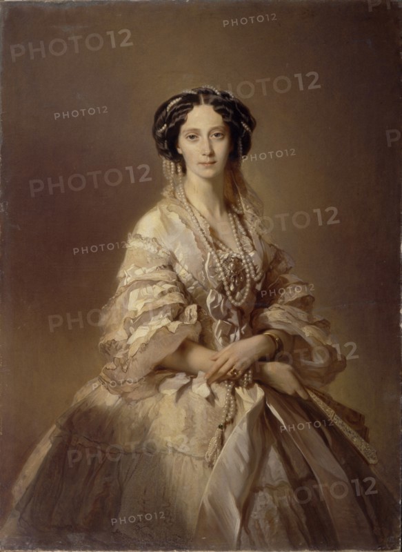 Portrait of Maria Alexandrovna (1824-1880), Empress of Russia. Artist: Makarov, Ivan Kosmich (1822-1897)