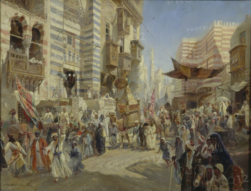 The Handing over of the Sacred Carpet in Cairo, 1876. Artist: Makovsky, Konstantin Yegorovich (1839-1915)