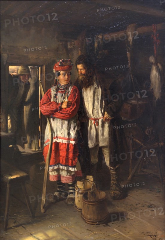 Father-in-law, 1888. Artist: Makovsky, Vladimir Yegorovich (1846-1920)