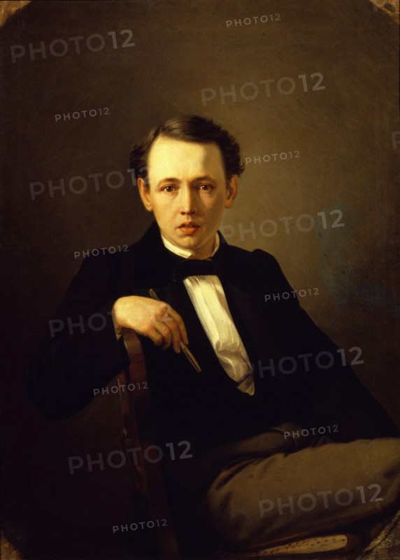 Self-Portrait, 1851. Artist: Perov, Vasili Grigoryevich (1834-1882)