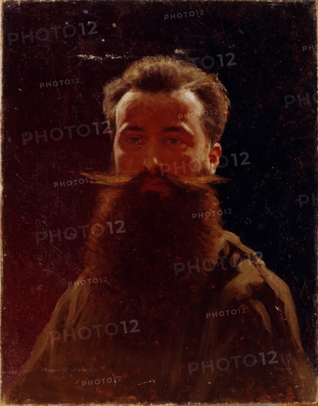 Self-Portrait, 1870s. Artist: Pryanishnikov, Illarion Mikhailovich (1840-1894)