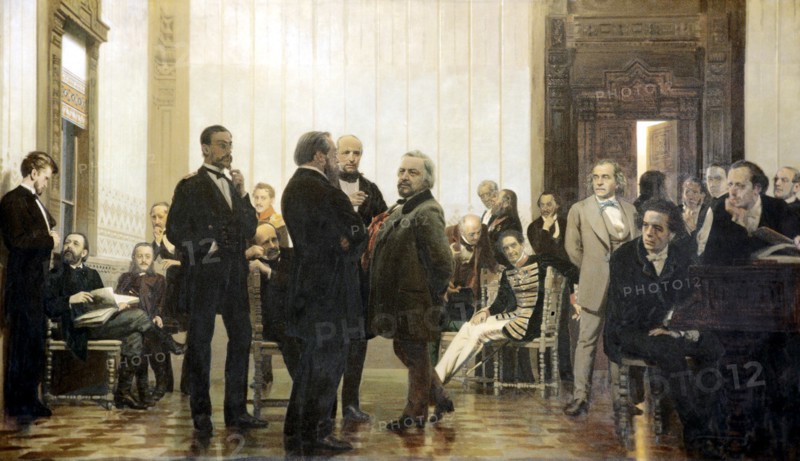 Slavonic composers, 1871-1872. Artist: Repin, Ilya Yefimovich (1844-1930)