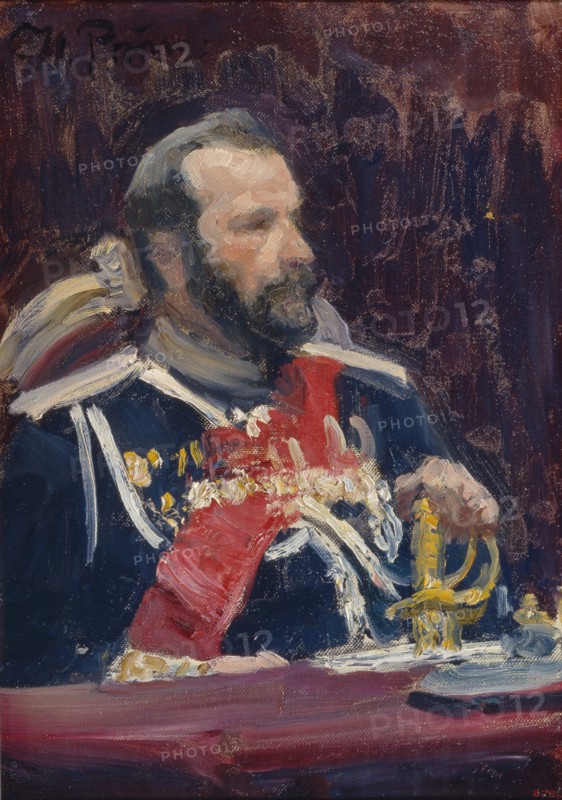 Portrait of General Alexei Nikolayevich Kuropatkin (1848-1925), c.1901-1902. Artist: Repin, Ilya Yefimovich (1844-1930)